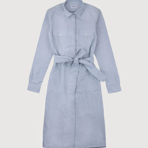 Oxford Stripe Shirt Dress