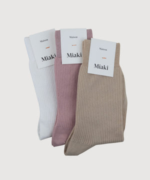 Ribbed Cotton Socks