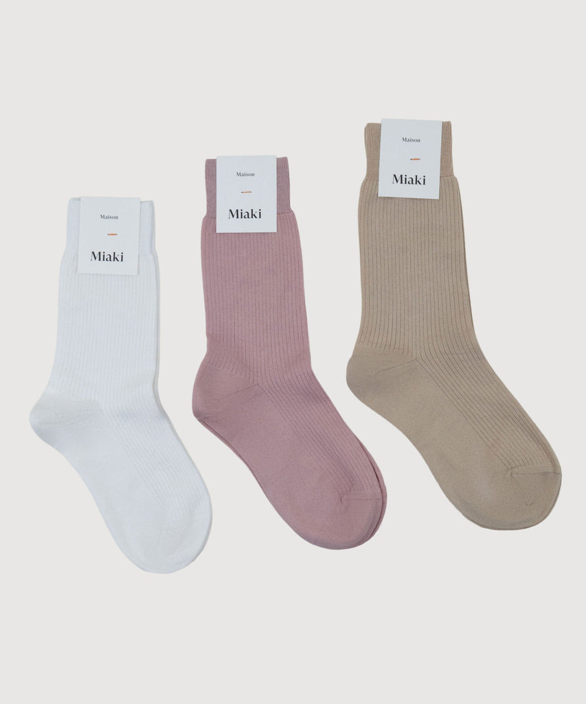 Ribbed Cotton Socks