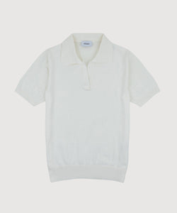 Short Sleeve Cotton Polo Sweater