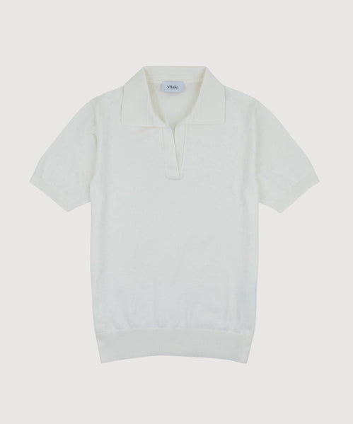 Short Sleeve Cotton Polo Sweater