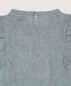 Butterfly Linen Stripe Top