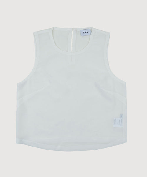 Sleeveless Silk Top