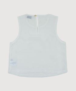 Sleeveless Silk Top