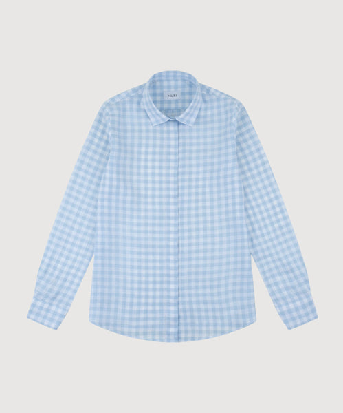 Relaxed  Linen Check Shirt