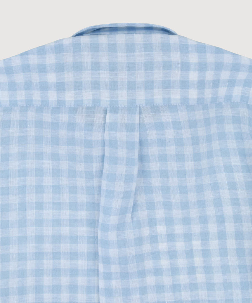 Relaxed  Linen Check Shirt