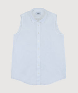 Sleeveless Linen Shirt