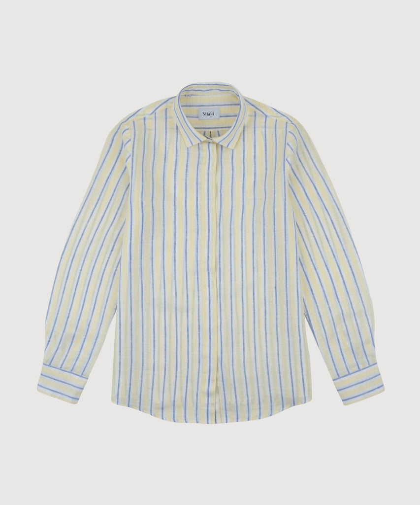 Striped Relaxed Linen Shirt