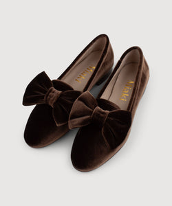 Velvet Bow Slipper