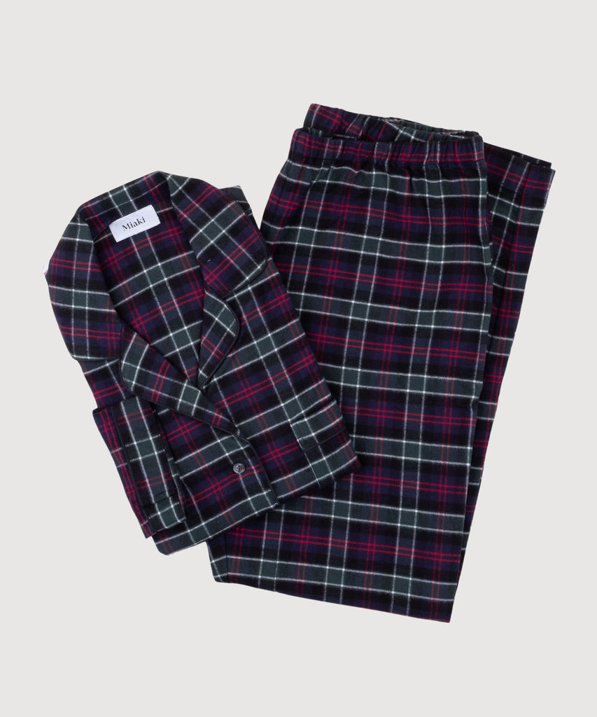 Long Sleeve Checked Flannel Pyjama