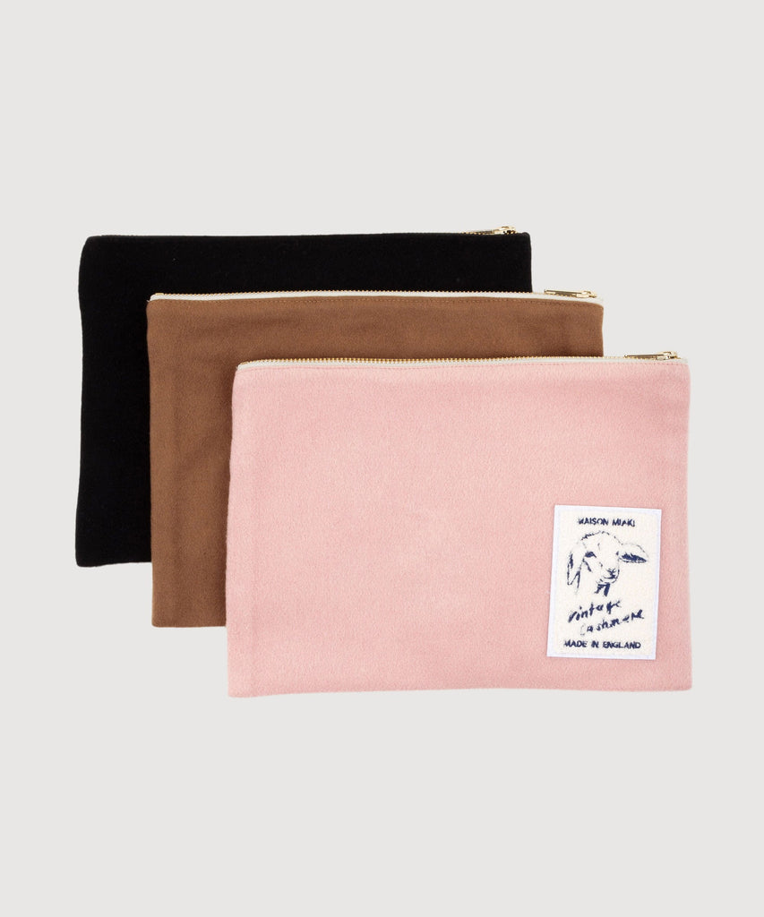 Cashmere Large Pouch