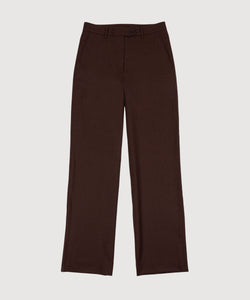 Wide Leg Flannel Trousers