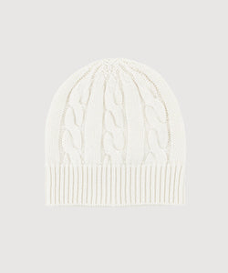 Cable Knit Cashmere Cap