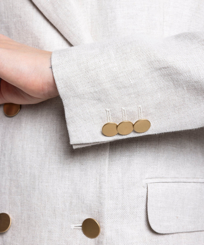 Double Breast Linen Blazer