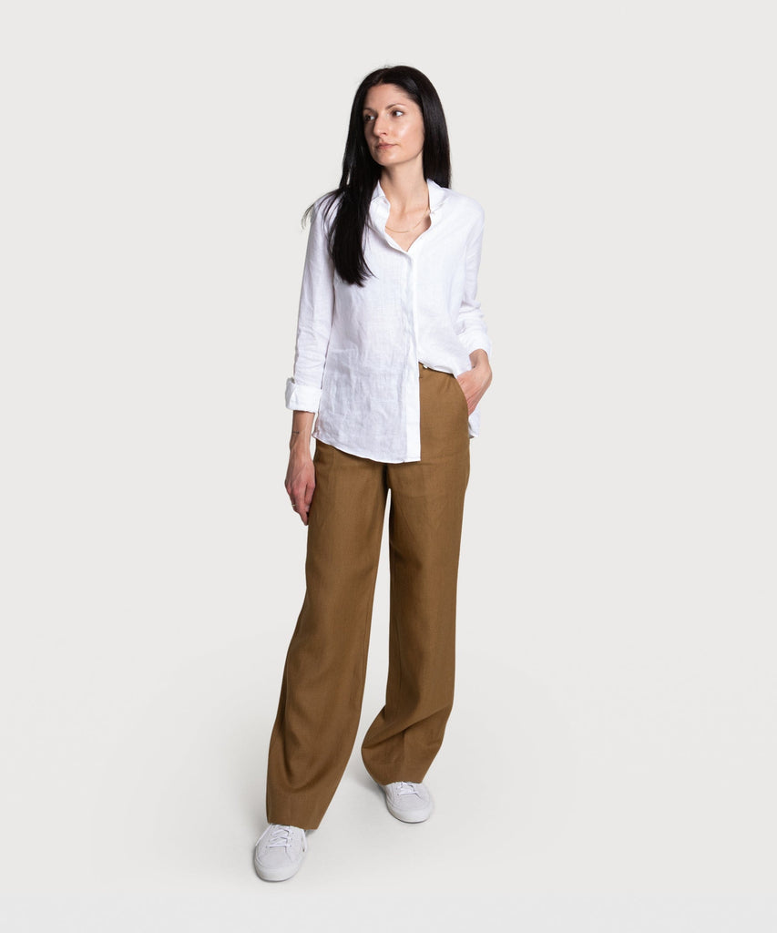 Light Wide Leg  Linen Trousers