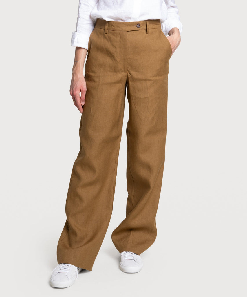 Light Wide Leg  Linen Trousers