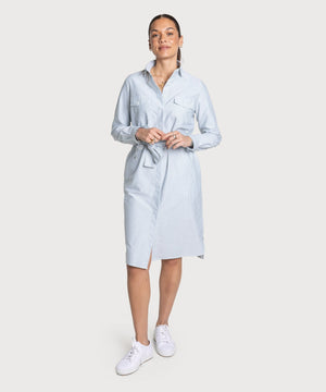 Oxford Stripe Shirt Dress