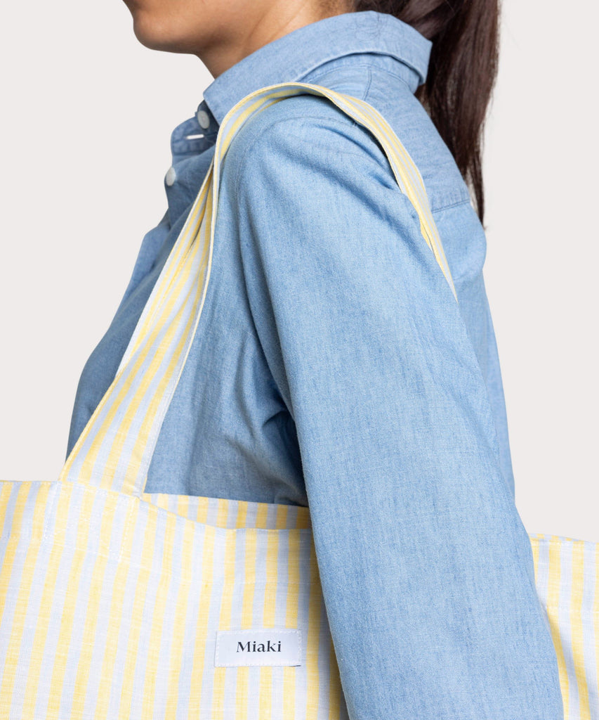 Linen Beach Bag