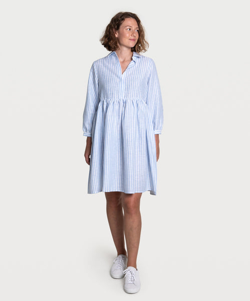 Striped Relaxed Short Shirt Dress