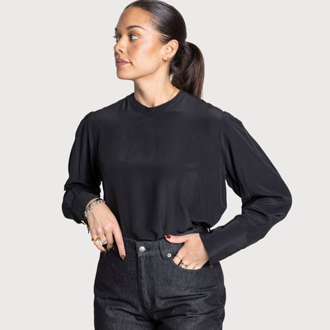 Longsleeve Silk Top