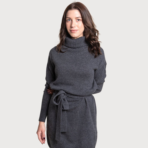 Knitted Rollneck Dress