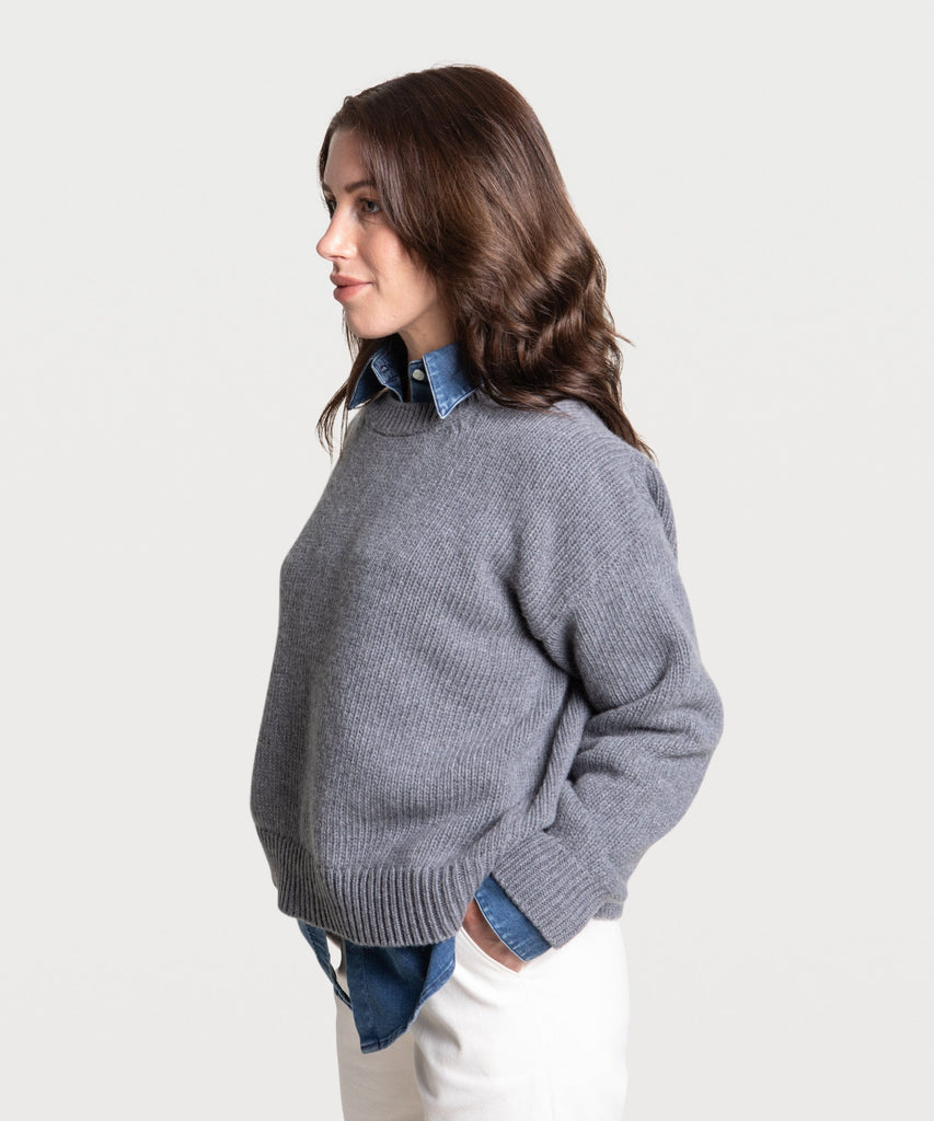 Heavy Wool Roundneck Sweater