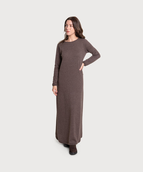 Long Knitted Wool Dress