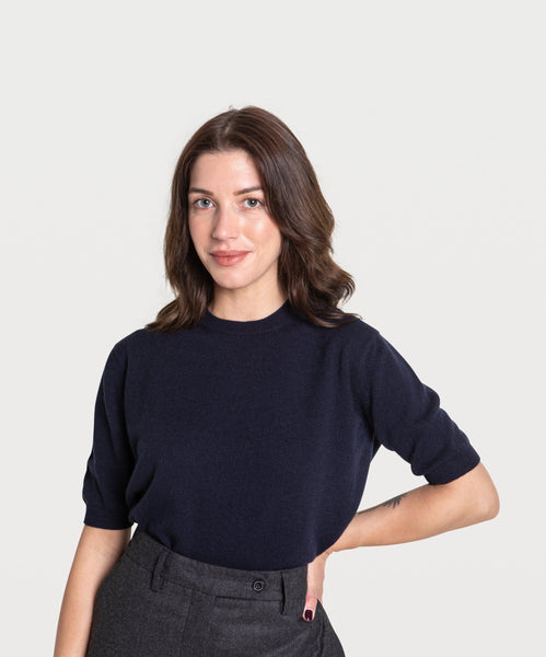 Short Sleeve Cashmere Sweater