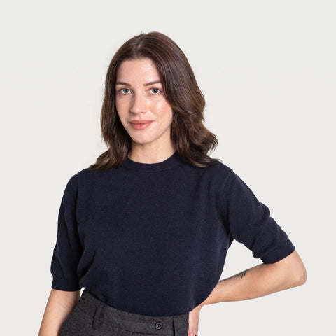 Short Sleeve Cashmere Sweater