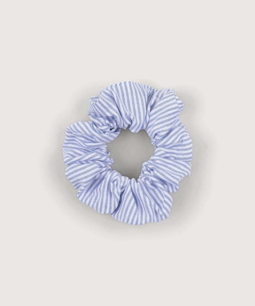 Striped Oxford Scrunchie