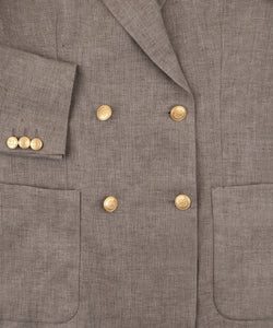 Double Breast Linen Blazer