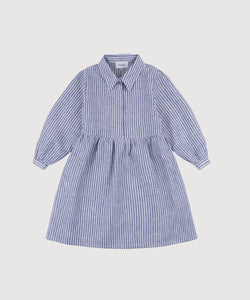 Kids Striped Relaxed Short Shirt Dress