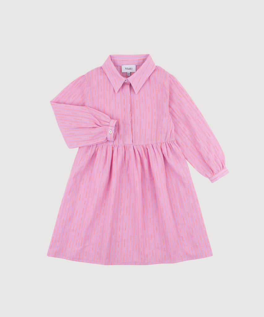 Kids Boheme Striped Relaxed Short Shirt Dress