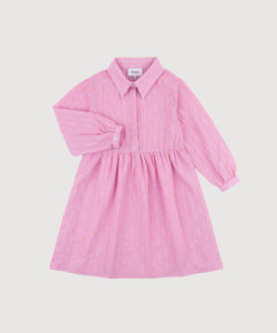 Kids Boheme Striped Relaxed Short Shirt Dress