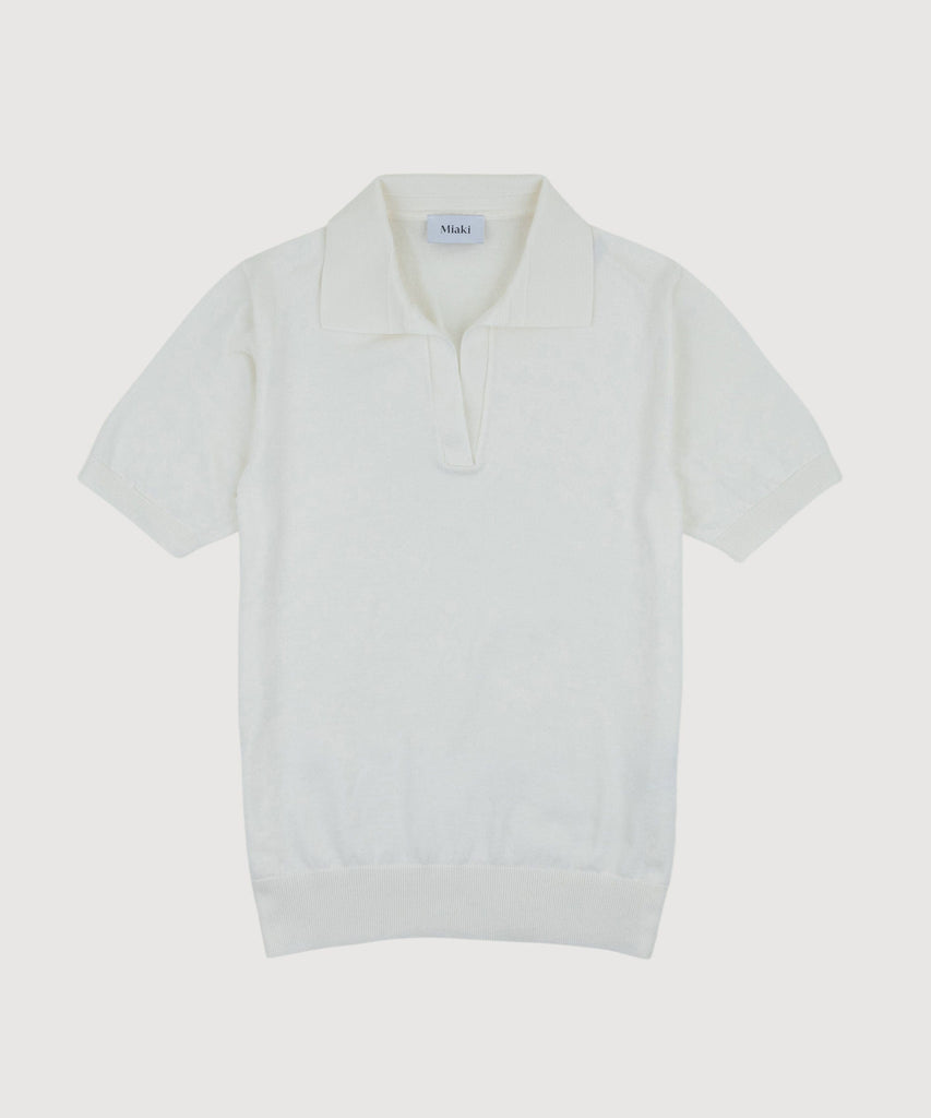 Short Sleeve Cotton Polo Sweater