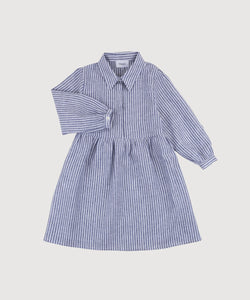 Kids Striped Relaxed Short Shirt Dress