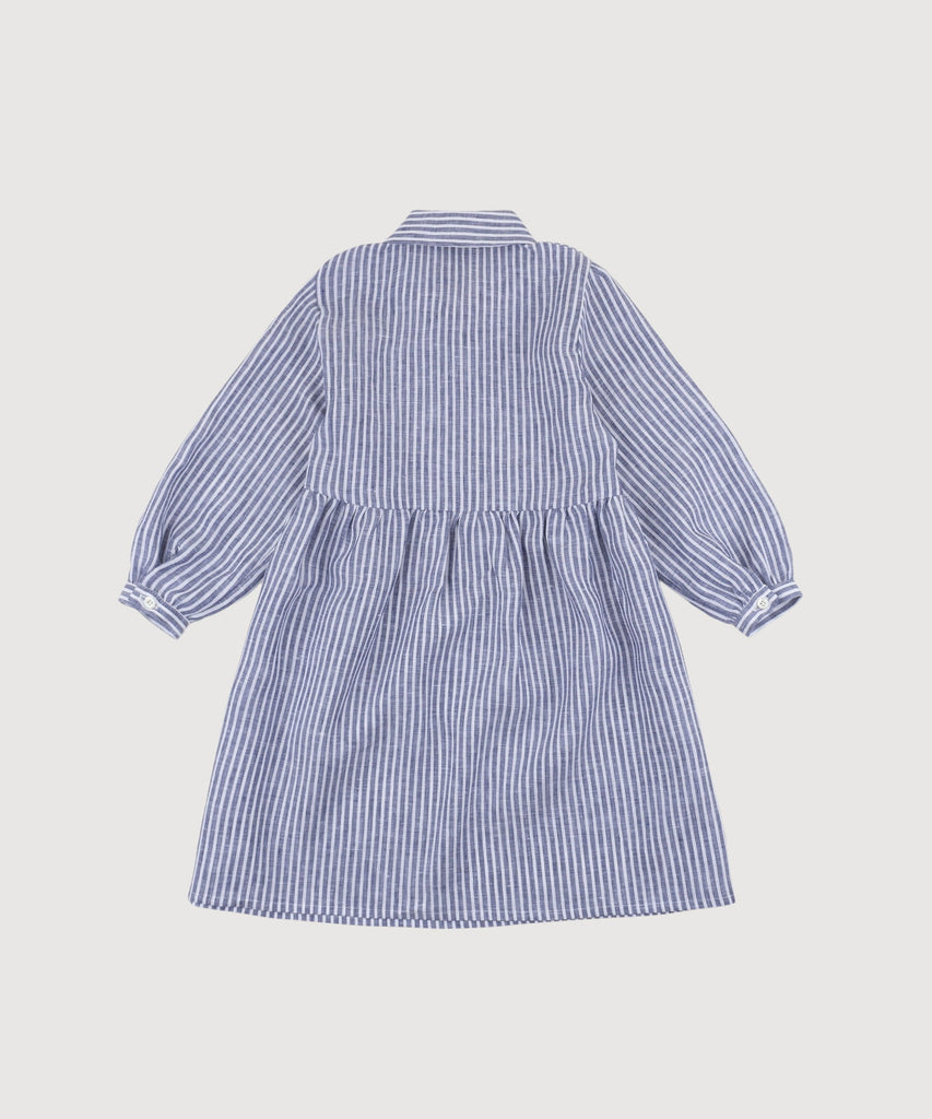 Kids Striped Relaxed Short Shirt Dress