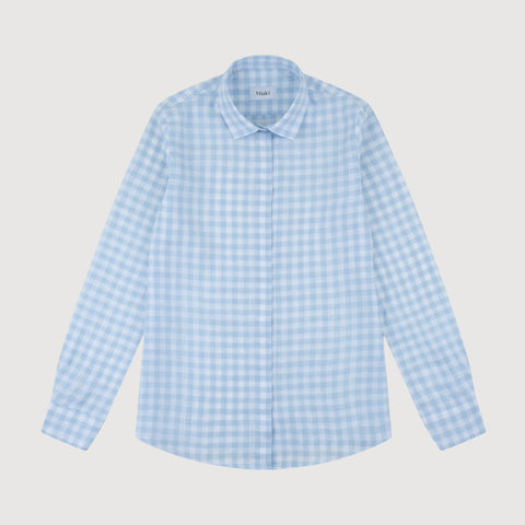 Relaxed  Linen Check Shirt