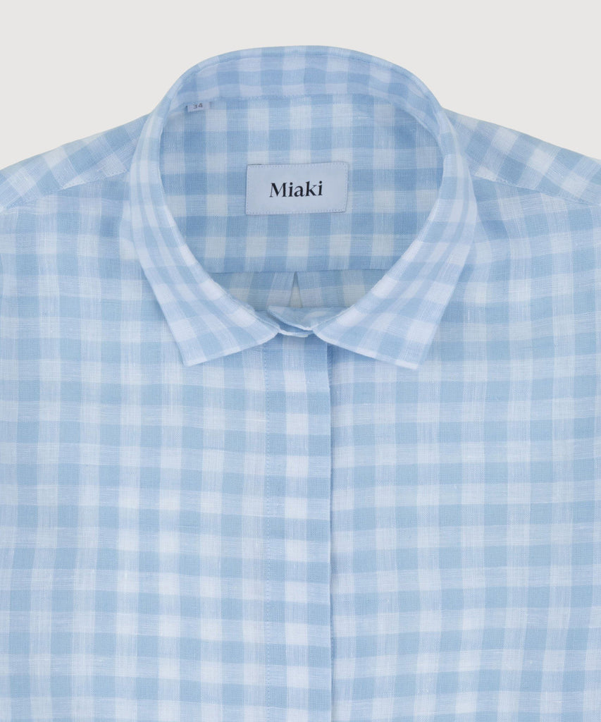 Relaxed  Linen Check Shirt