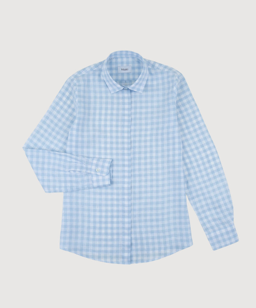 Relaxed  Linen Check Shirt