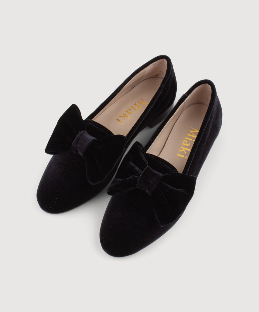 Velvet Bow Slipper