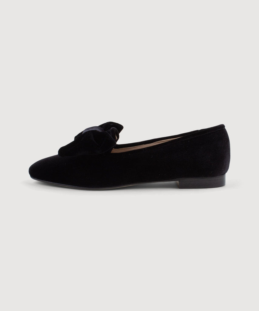 Velvet Bow Slipper