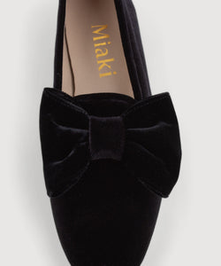 Velvet Bow Slipper