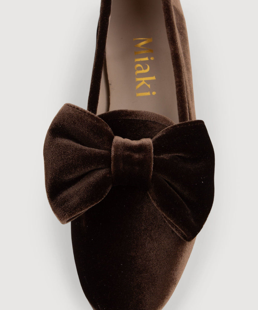 Velvet Bow Slipper