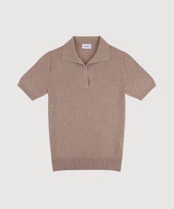 Short Sleeve Cotton Polo Sweater