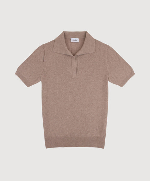 Short Sleeve Cotton Polo Sweater