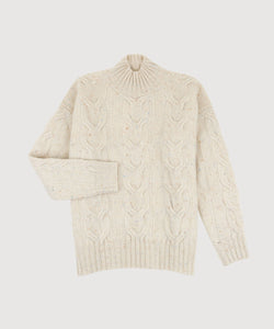 Relaxed Cable Knit Sweater