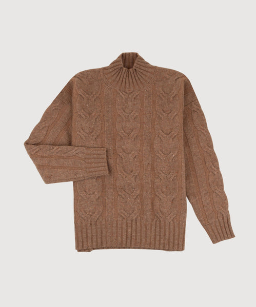 Relaxed Cable Knit Sweater