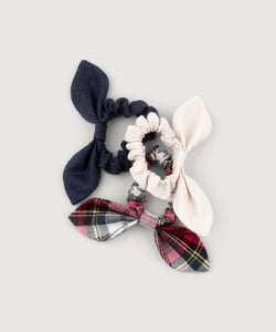 Flannel Bow Scrunchie