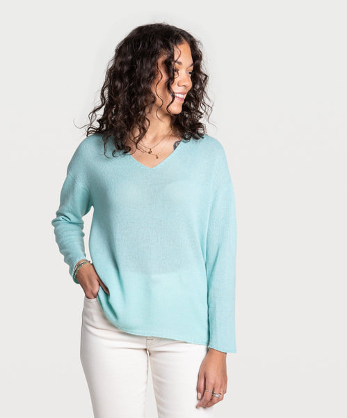 uhnmki Womens Sweater Casual Short Round Neck Long Sleeve Printed